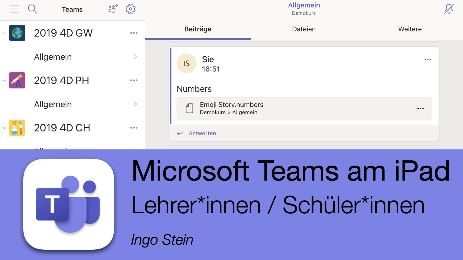 Microsoft Teams am iPad